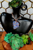 Pure Copper Wire Wrapped Large Crystal Pendants