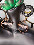 Crystal Hoop Earrings - Copper