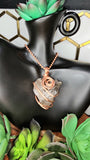 Pure Copper Wire Wrapped Large Crystal Pendants