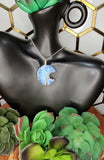 Opalite Cresent Moon Pendant 5