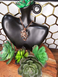 Pure Copper Wire Wrapped Large Crystal Pendants