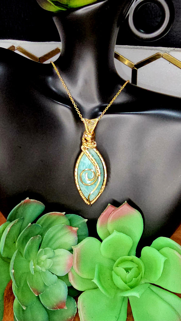 Amazonite Pendant 15