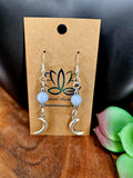 Crescent Moon Earrings-Silver small (variety)
