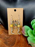 Crescent Moon Earrings-Silver small (variety)