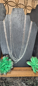 Silver Box Necklace 18in