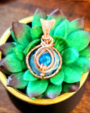 Blue Solar quartz pendant (variety)